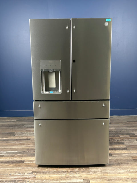 GE Profile - Profile 27.9 cu. ft. Smart 4-Door French Door Refrigerator with Door-in-Door in Fingerprint Resistant Stainless Steel