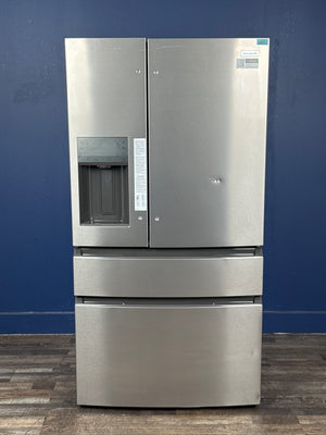 Frigidaire - 36 in. 26 cu. ft. Standard-Depth 4-Door French Door Refrigerator in Fingerprint-Resistant Stainless Steel Look