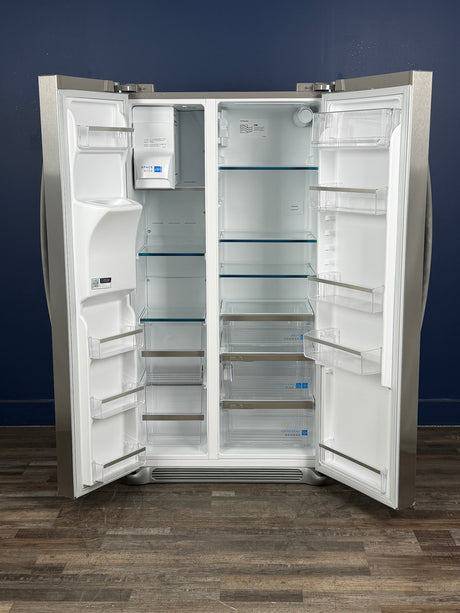 Frigidaire - Gallery 36 in. 22.3 cu. ft. Counter Depth Side-by-Side Refrigerator in Smudge-Proof Stainless Steel, ENERGY STAR