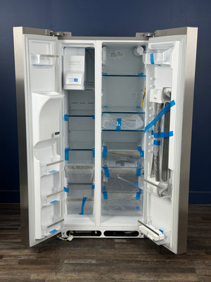 Frigidaire - Gallery 33 in. 22.3 cu. ft. Standard Depth Side by Side Refrigerator in Smudge-Proof Stainless Steel, ENERGY STAR