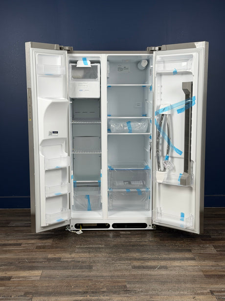 Frigidaire - 36 in. 26 cu. ft. Standard Depth Side by Side Refrigerator in Stainless Steel