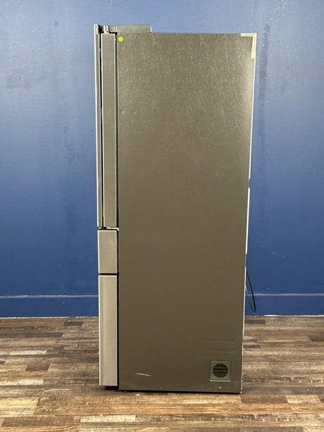 GE Profile - Profile 22.3 cu. ft. Counter Depth Four Door French Door Refrigerator in Stainless Steel with Hands-Free Autofill