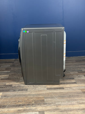 Frigidaire - 8 cu. ft. vented Front Load Stackable Electric Dryer in Titanium with LuxCare Dry and Perfect Steam
