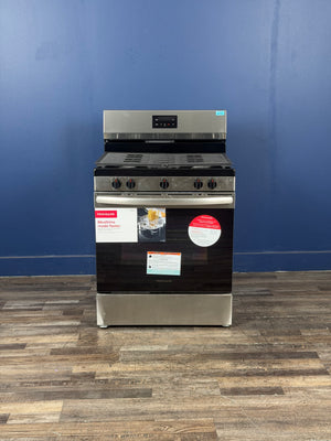 Frigidaire - 30 in. 5 Burner Freestanding Gas Range in Stainless Steel with Quick Boil and Even Baking Technology