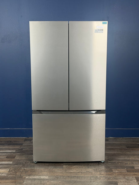 Frigidaire - 35 in. 20 cu. ft. Counter-Depth French Door Refrigerator in Stainless Steel Look with CrispSeal Crispers