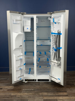 Frigidaire - Gallery 33 in. 22.3 cu. ft. Standard Depth Side by Side Refrigerator in Smudge-Proof Stainless Steel, ENERGY STAR