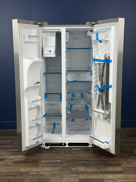 Frigidaire - Gallery 33 in. 22.3 cu. ft. Standard Depth Side by Side Refrigerator in Smudge-Proof Stainless Steel, ENERGY STAR