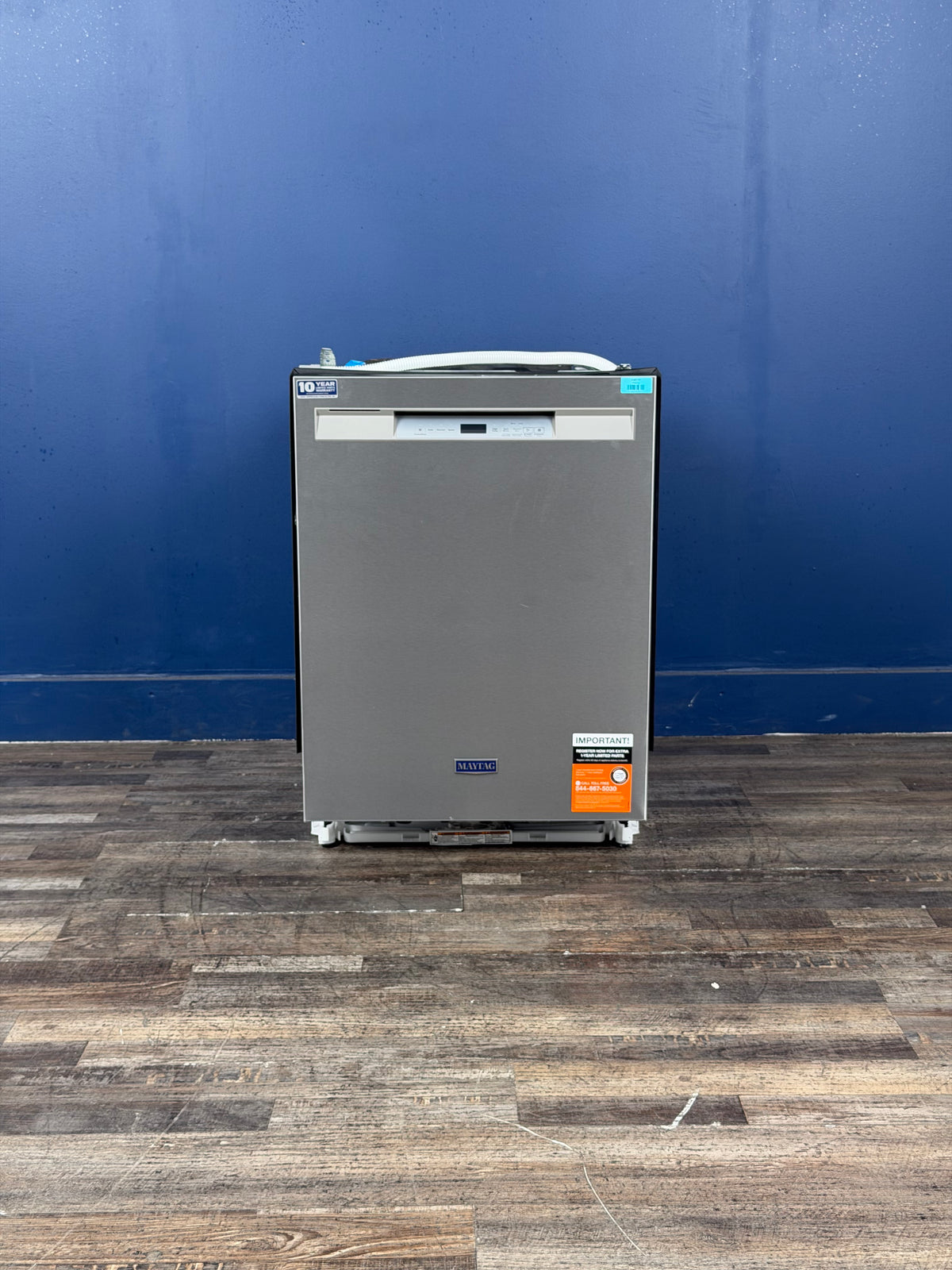 Maytag - 24 in. Fingerprint Resistant Stainless Front Control Built-In Tall Tub 50 dBA Dishwasher with Dual Power Filtration