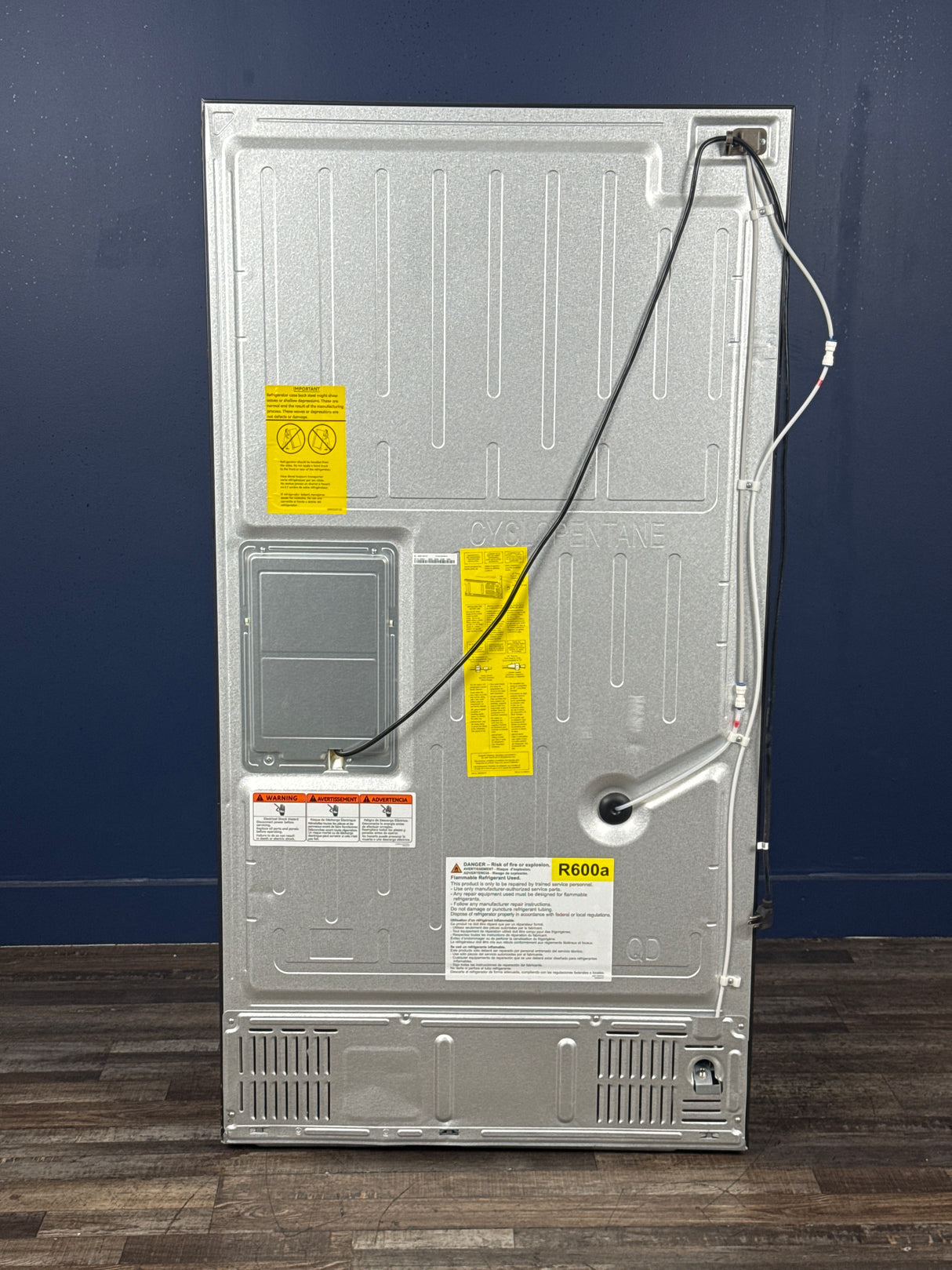 GE Profile - 36 in 23.2 cu. ft. Counter-Depth Fingerprint Resistant 4-Door French-Door Refrigerator w/ Dual-Dispense AutoFill Pitcher