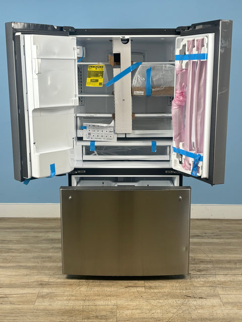 GE - 22.1 cu. ft. French Door Refrigerator in Fingerprint Resistant Stainless Steel, Counter Depth and ENERGY STAR