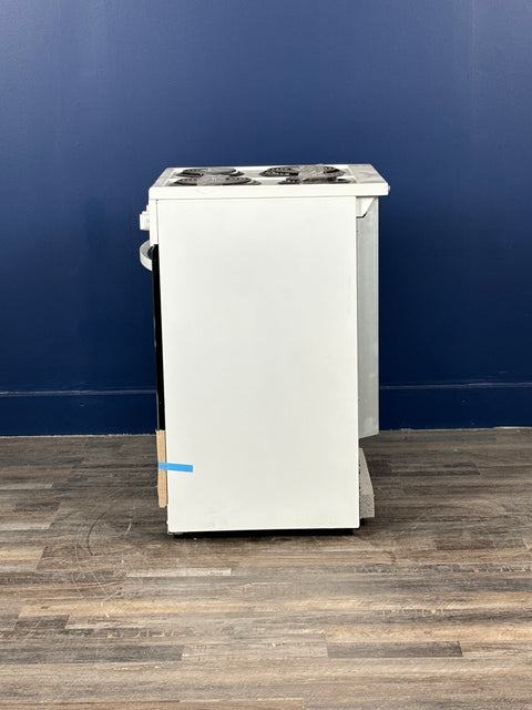 Frigidaire - 24 in. 1.9 cu. ft. 5-Burner Element Freestanding Electric Range with Manual Clean in White