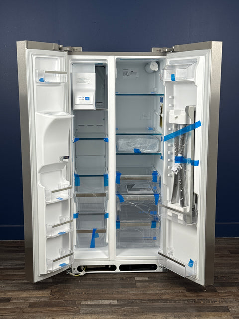 Frigidaire - Gallery 33 in. 22.3 cu. ft. Standard Depth Side by Side Refrigerator in Smudge-Proof Stainless Steel, ENERGY STAR