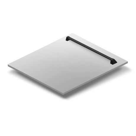 ZLINE Autograph Edition 24" Tallac Dishwasher Panel in Stainless Steel with Matte Black Handle (DPVZ-304-24-MB)