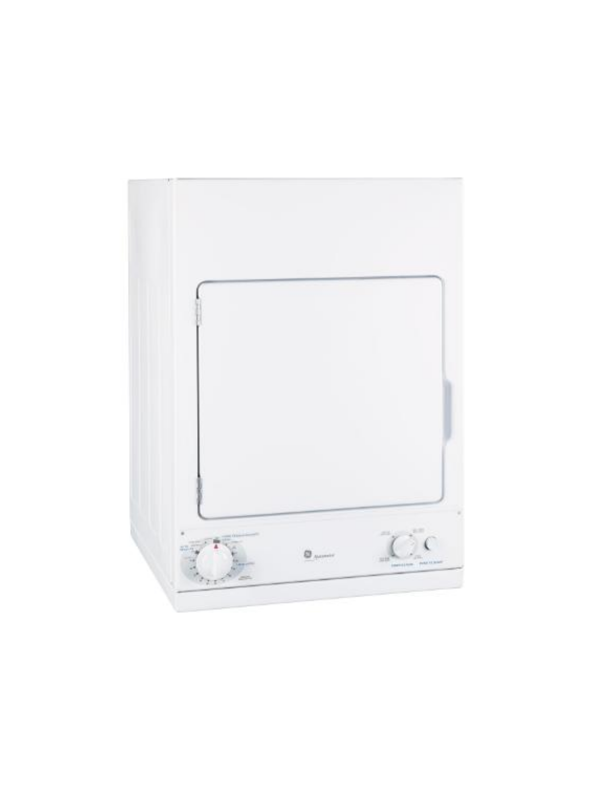 GE - 3.6 cu. ft. 120- Portable Front Load Stackable Electric Dryer in White