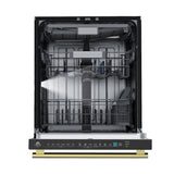 Stella 24 in. Built-in Dishwasher in Black, Tall Tub, Top Touch Control, Fingerprint-Resistant Stainless Steel Dishwasher, Black, Quiet 44 dBA, Soil-Sensing Capable, NSF & ENERGY STAR
