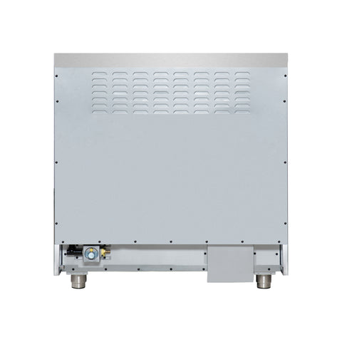 Forno Massimo 36 Inch Freestanding Dual Fuel Range in Black with Antique Brass Accessories, 6 Burners, 5.36 cu. ft. Convection Oven