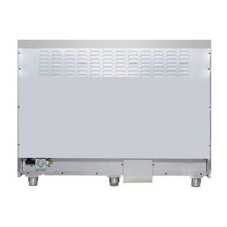 Forno Massimo 48 Inch Freestanding Dual Fuel Range in White with Antique Brass Accessories, 8 Burners, 6.58 cu. ft. Convection Oven