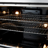 Forno Galiano 30-inch Freestanding French Door Dual Fuel Range Black
