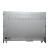 Forno Galiano 48-inch French Door Dual Fuel Range, Black & Antique Brass Design, 8 Sealed Burners - 107,000 BTU, Griddle, 6.58 cu.ft. Double Ovens