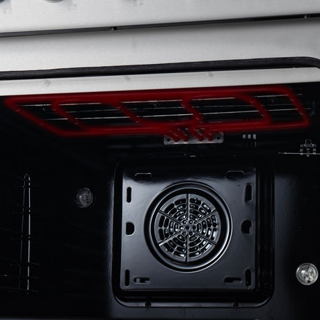 Forno Marco 30-Inch Dual Fuel Range, Stainless Steel, 4 Burners, 37,000 BTU, True Convection Oven, Energy Efficient