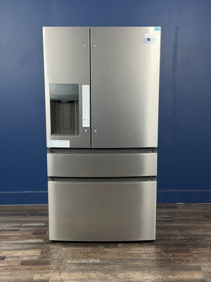 Frigidaire - 36 in. 26 cu. ft. Standard-Depth 4-Door French Door Refrigerator in Fingerprint-Resistant Stainless Steel Look