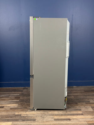 Frigidaire - 35 in. 20 cu. ft. Counter-Depth French Door Refrigerator in Stainless Steel Look with CrispSeal Crispers