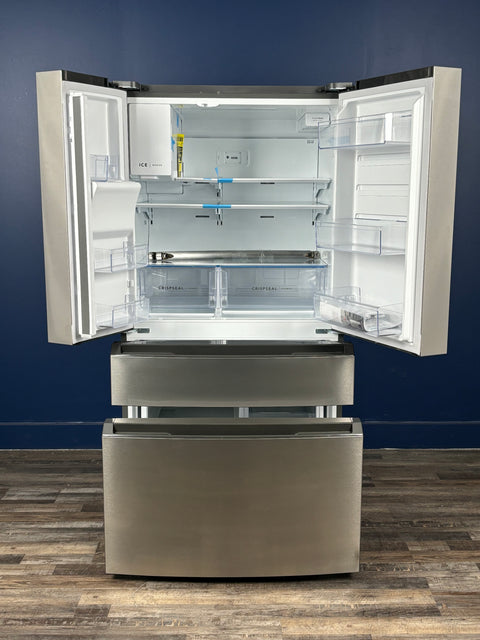 Frigidaire - 36 in. 26 cu. ft. Standard-Depth 4-Door French Door Refrigerator in Fingerprint-Resistant Stainless Steel Look