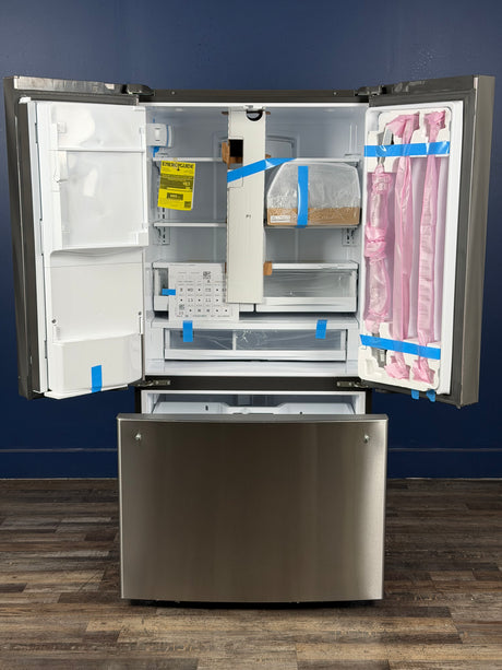 GE - 22.1 cu. ft. French Door Refrigerator in Fingerprint Resistant Stainless Steel, Counter Depth and ENERGY STAR
