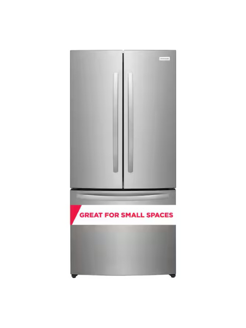 Frigidaire - 31.5 in. 18 cu. ft. Counter Depth French Door Refrigerator in Fingerprint-Resistant Stainless