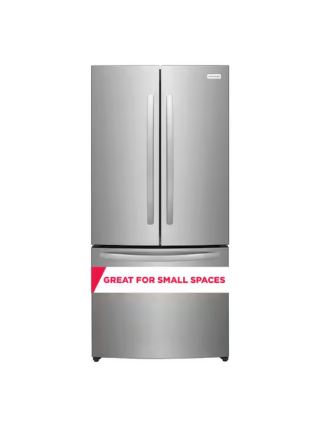 Frigidaire - 31.5 in. 18 cu. ft. Counter Depth French Door Refrigerator in Fingerprint-Resistant Stainless Look

