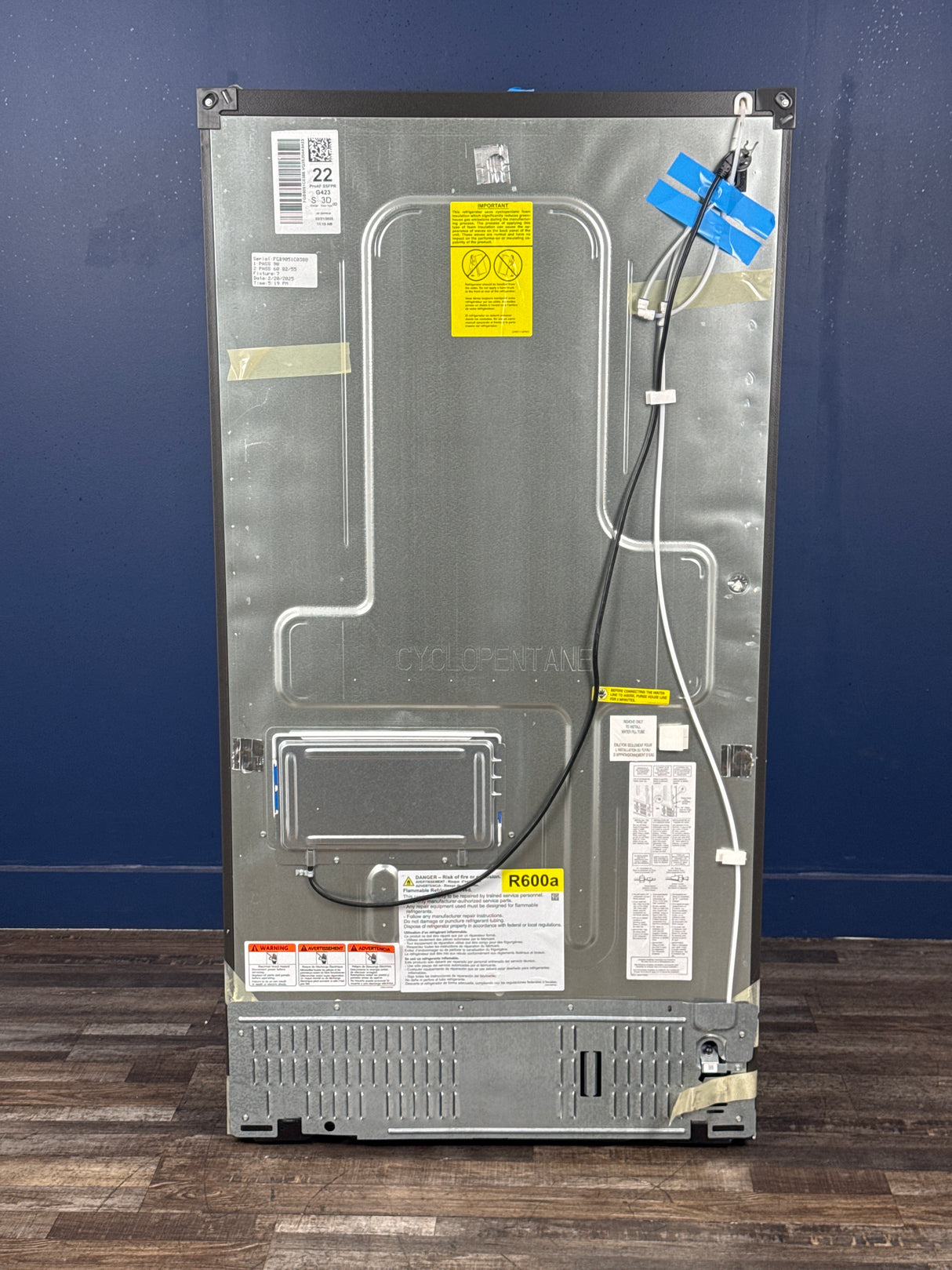 GE Profile - Profile 22.1 cu. ft. French Door Refrigerator with Hands-Free Autofill in Stainless Steel, Counter Depth