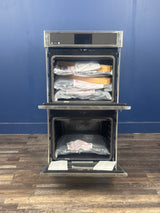 GE Cafe - Cafe 27 in. Smart Double Electric Wall Oven with Self-Cleaning and Convection Upper Oven in Stainless Steel