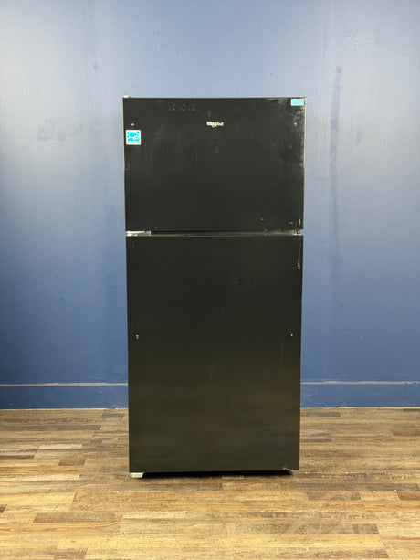 Whirlpool - 30 in. 18.3 cu. ft. Top Freezer Refrigerator Built-In and Standard in Monochromatic Stainless Steel