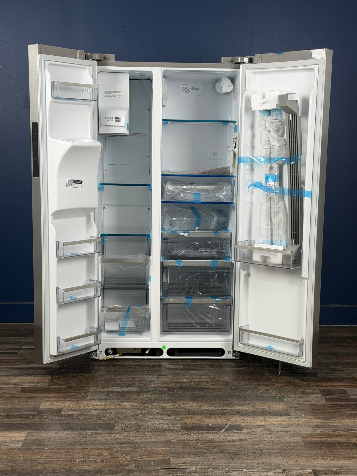 Frigidaire - Professional 36 in. 22.3 cu. ft. Counter Depth Side-by-Side Refrigerator in Smudge-Proof Stainless Steel