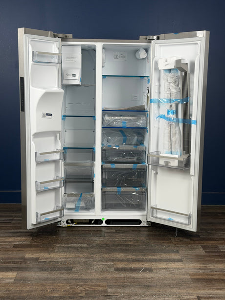 Frigidaire - Professional 36 in. 22.3 cu. ft. Counter Depth Side-by-Side Refrigerator in Smudge-Proof Stainless Steel