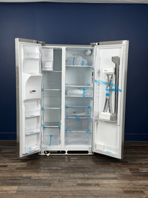 Frigidaire - 36.1 in. 22.3 cu. ft. Counter Depth Side-by-Side Refrigerator in Stainless Steel