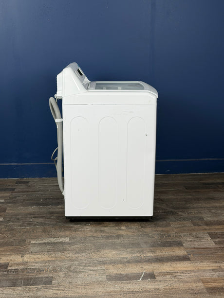 LG - 4.1 cu. ft. Top Load Washer in White with 4-way Agitator, NeveRust Drum, SlamProof Glass Lid, and True Balance