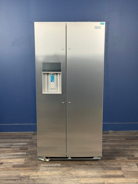 Frigidaire - Gallery 33 in. 22.3 cu. ft. Standard Depth Side by Side Refrigerator in Smudge-Proof Stainless Steel, ENERGY STAR