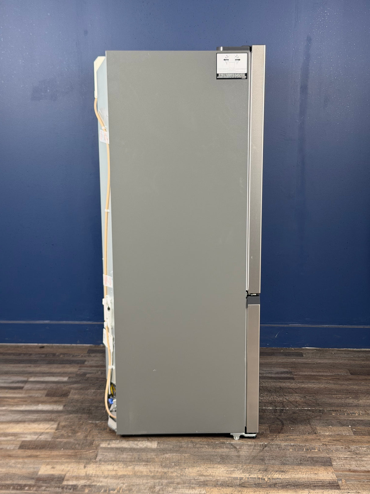 Frigidaire - 35 in. 20 cu. ft. Counter-Depth French Door Refrigerator in Stainless Steel Look with CrispSeal Crispers