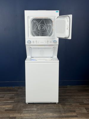 Frigidaire - 3.9 cu. ft. Washer and 5.5 cu. ft. Gas Dryer Combo in White with Quick Wash & Dry Cycle and MaxFill Wash Cycle