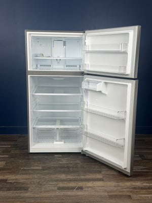 LG - 24 cu. ft. Top Mount Freezer Refrigerator with Multi-Flow Air System in Stainless Steel, Garage Ready