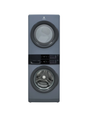 Electrolux - 4.4 cu. ft. . Stacked Washer and 8 cu. ft. Electric Dryer Laundry Tower in Blue Denim with LuxCare Wash