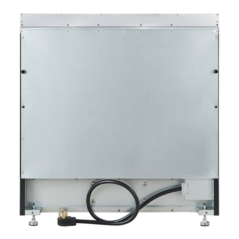 Forno Paolo 36 Inch Black Freestanding Electric Range, Stainless Steel, 5.44 cu.ft, True Convection Oven, Energy Efficient