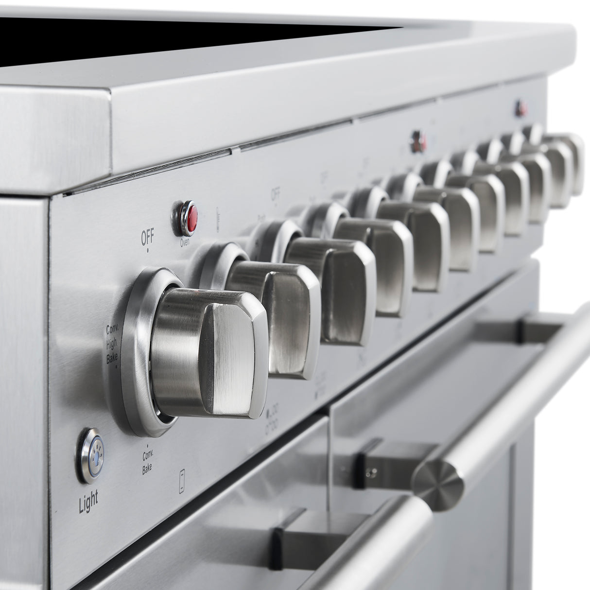 Forno Paolo 48 Inch Freestanding Electric Range, Stainless Steel, 6.7 cu.ft, True Convection Oven, Energy Efficient