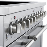 Forno Paolo 48 Inch Freestanding Electric Range, Stainless Steel, 6.7 cu.ft, True Convection Oven, Energy Efficient