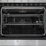 Forno Paolo 48 Inch Freestanding Electric Range, Stainless Steel, 6.7 cu.ft, True Convection Oven, Energy Efficient