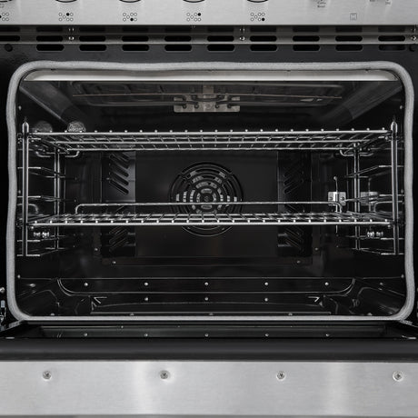 Forno Paolo 48 Inch Freestanding Electric Range, Stainless Steel, 6.7 cu.ft, True Convection Oven, Energy Efficient