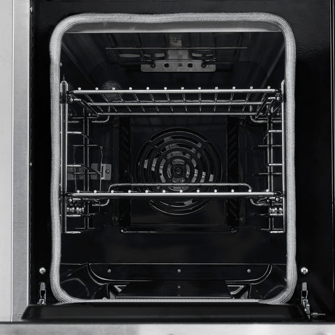 Forno Paolo 48 Inch Freestanding Electric Range, Stainless Steel, 6.7 cu.ft, True Convection Oven, Energy Efficient