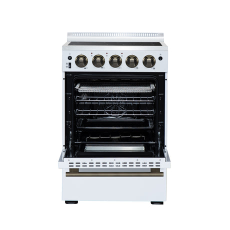 Forno Loiano 24 Inch Freestanding Electric Range in White