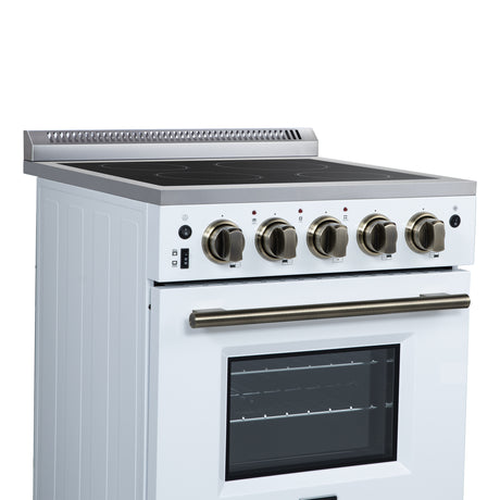 Forno Loiano 24 Inch Freestanding Electric Range in White